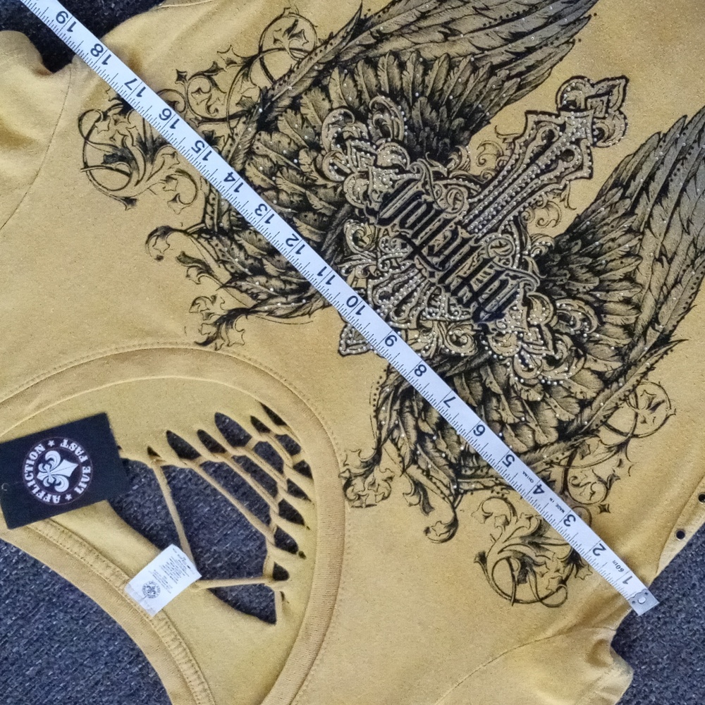 🆕️ 🖤HTF Affliction🖤 - Capri S/S U-Neck Tee - Picture 10 of 11